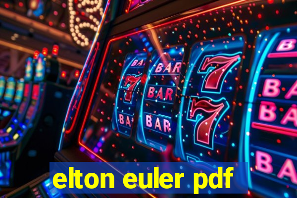 elton euler pdf